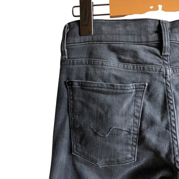 7FAM Jeans The Straight Leg Size 24 Grey Wash - Picture 10 of 15